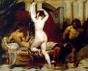 William Etty Candaules, King of Lydia, Shews his Wife by Stealth to Gyges china oil painting artist